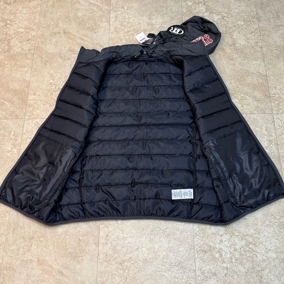 NFL Darius Rucker San Francisco 49ers Black Full Zip Packable Puffer Vest M New - Picture 6 of 11